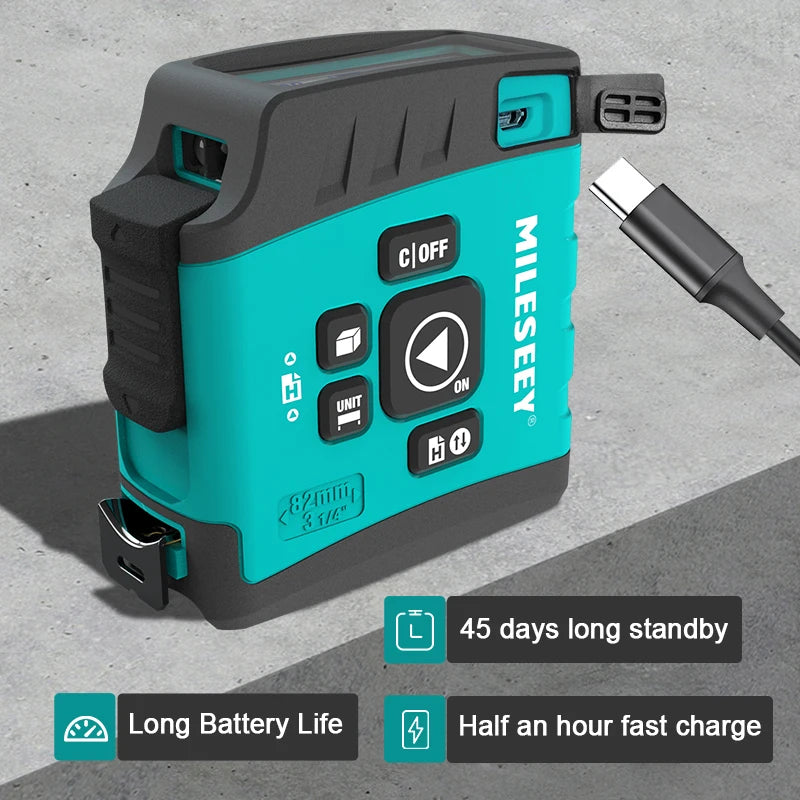 Professionele Laser Afstandsmeter – Mileseey Digitale Rangefinder voor Binnen en Buiten