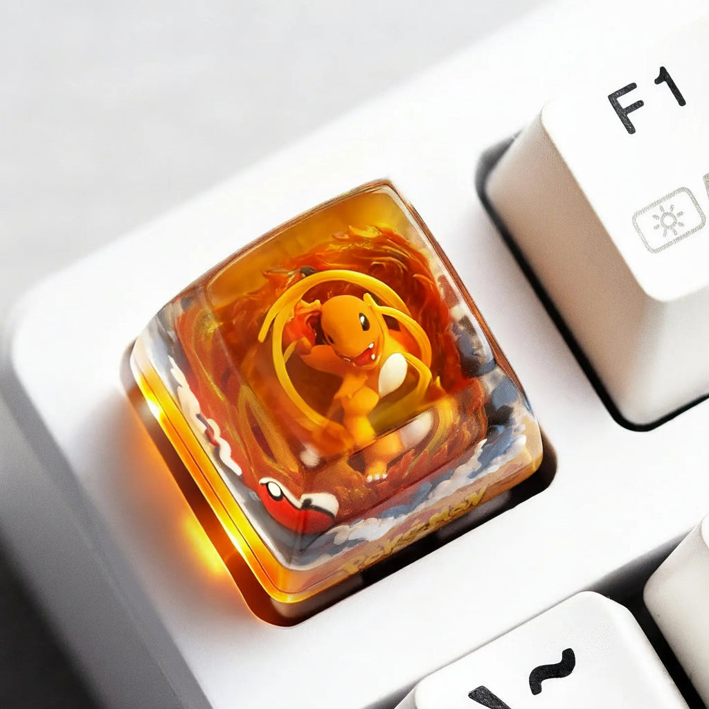 Pokémon Resin Keycap – Handgemaakte Artisan Keycap voor Mechanische Toetsenborden