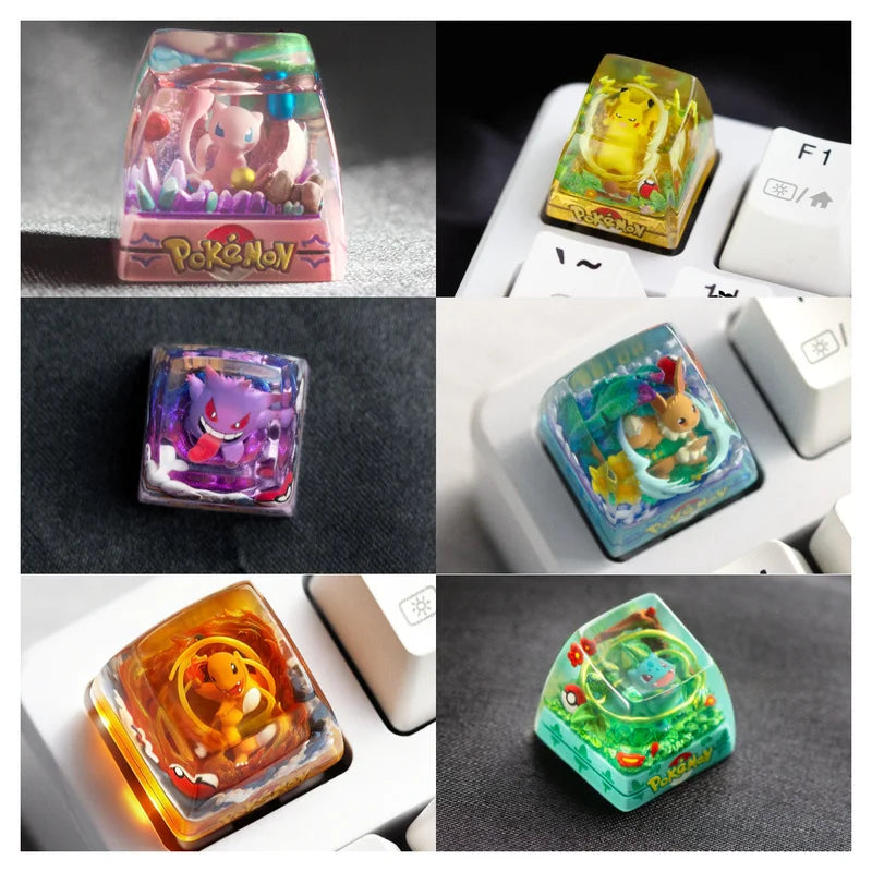 Pokémon Resin Keycap – Handgemaakte Artisan Keycap voor Mechanische Toetsenborden