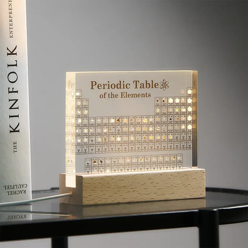 Periodieke Tafel met Elementmonsters & LED-Verlichting – productweergave 2