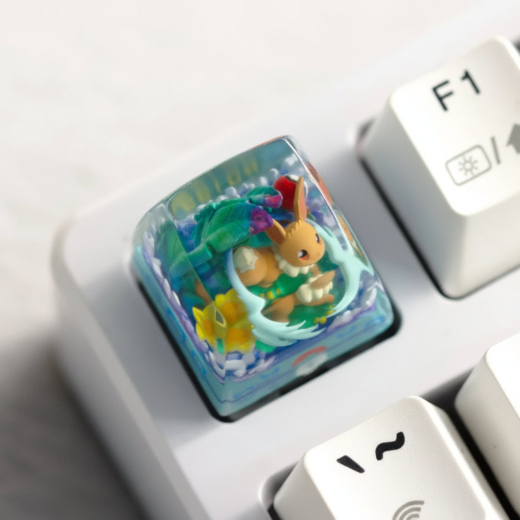 Pokémon Resin Keycap – Handgemaakte Artisan Keycap voor Mechanische Toetsenborden