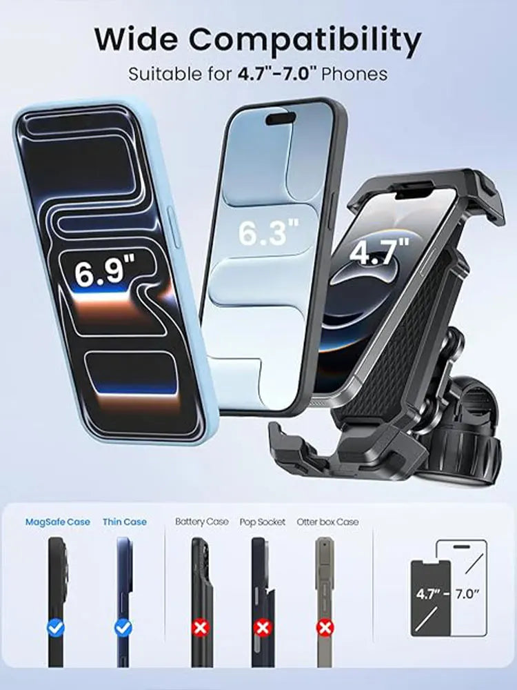 Anti-Trilling Telefoonhouder voor Motor & Fiets – productweergave 5