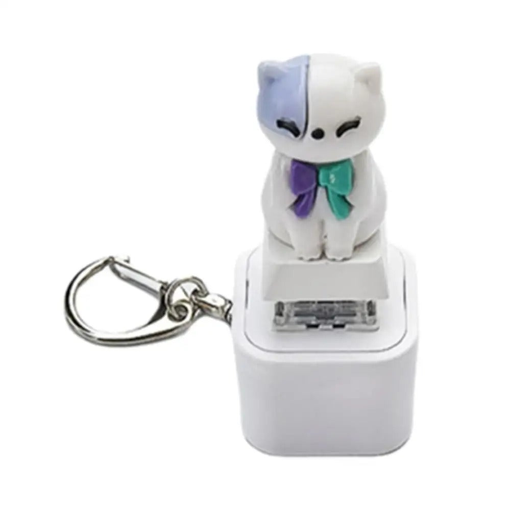 Fidget Sleutelhanger – Anti-Stress LED Clicker met Geluid & Licht