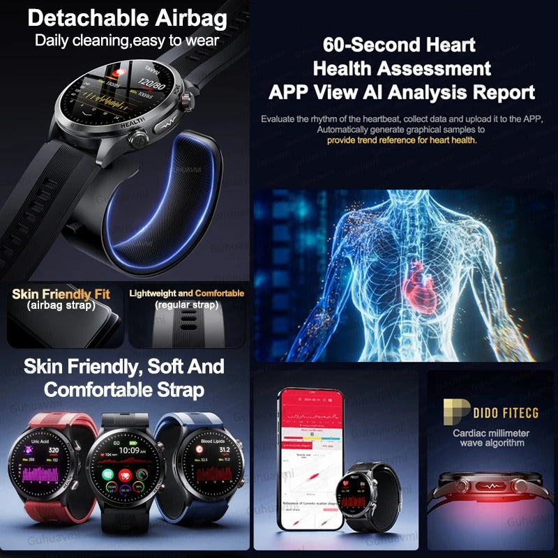 Verpleegkundige Advanced Smartwatch + Bloedrukmeter met airbag (2026)